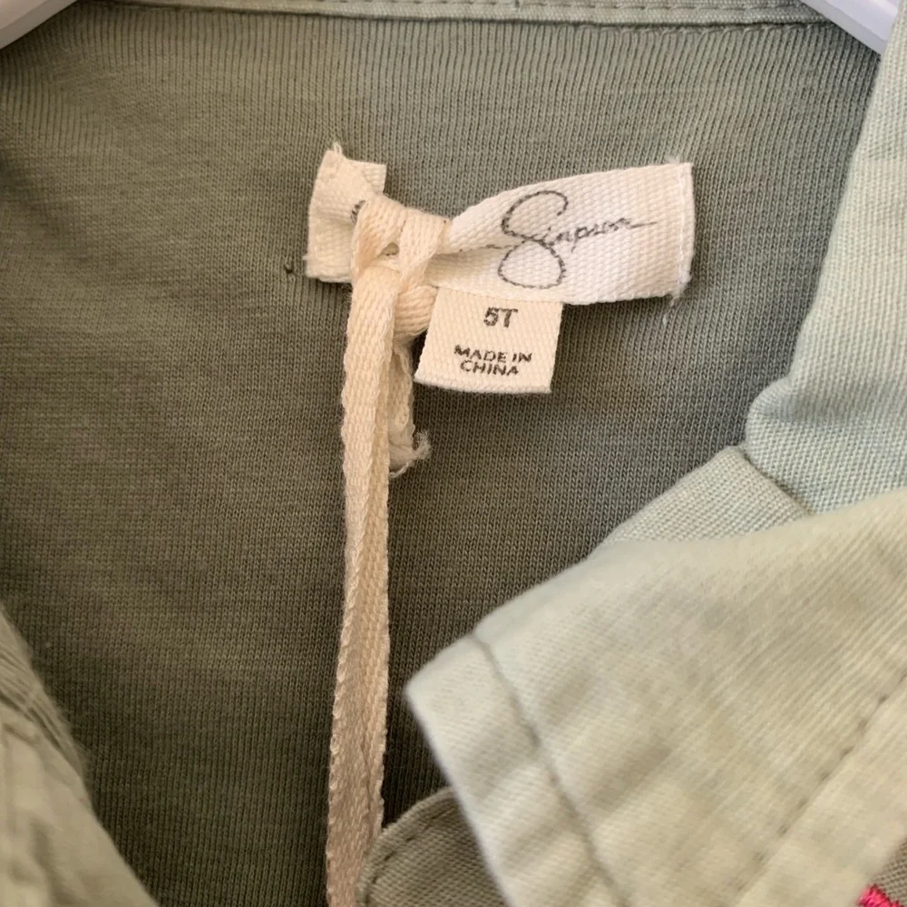 NWT Jessica Simpson Green Cargo Jacket size 5T